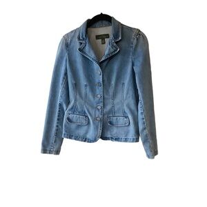 Lauren Ralph Lauren Light Blue Jean Jacket Size 0
